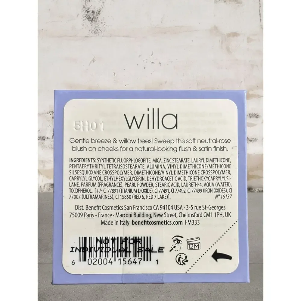 Benefit Cosmetics WANDERful World Silky-Soft Powder Blush Mini in Willa NEW